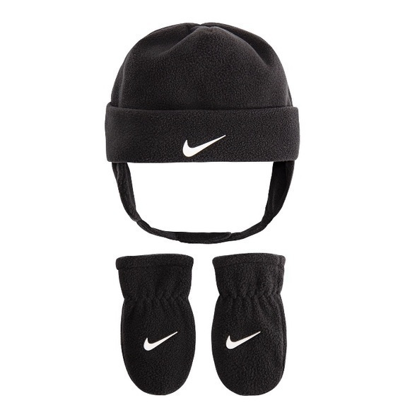 NWT. NIKE Toddler Swoosh Hat & Mittens Set - Picture 1 of 4